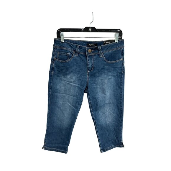 D. Jeans Modern Fit Butt Lifter Capri Blue Denim Sz 6P Classic 5 Pockets NWT - Picture 1 of 10